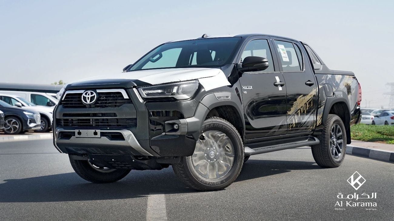 تويوتا هيلوكس 4.0L Adventure - SR5 V6 - 360 Camera - Diff Lock - GCC Specs - Zero KM -  Black