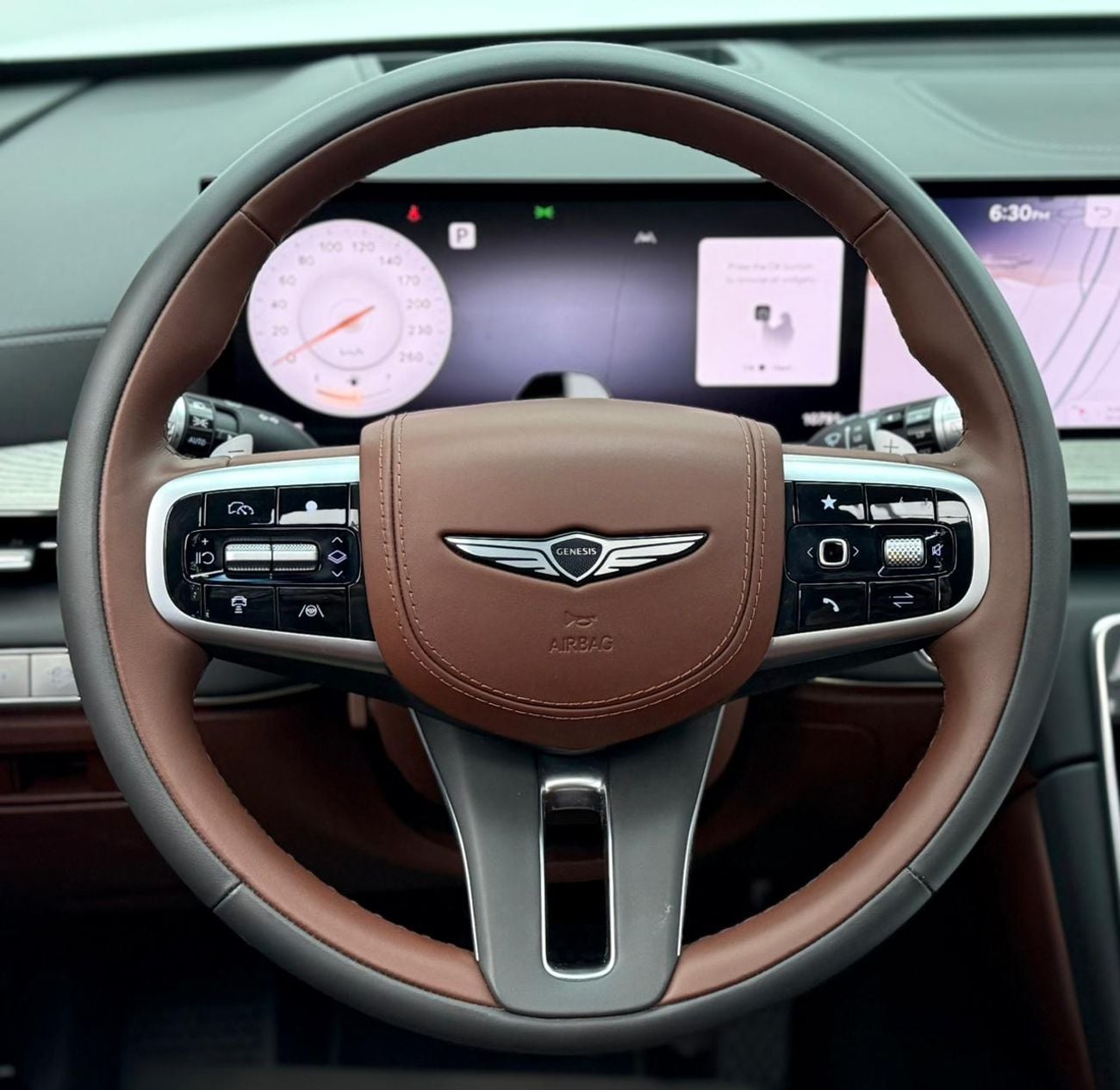 جينيسس GV80 Royal 3.5L AWD 2025 Genesis GV80 Royal, 2030 Genesis Warranty + Service Pack, Very Low Km, 7 Seater,