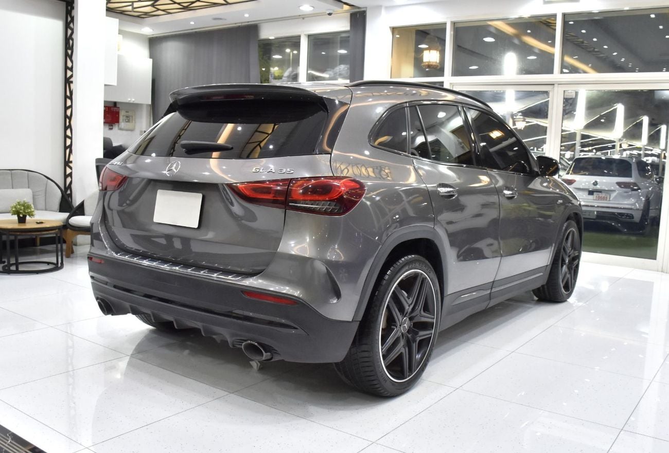 مرسيدس بنز GLA 35 AMG 4MATIC عرض ممتاز لسيارة مرسيدس بنز GLA35 AMG (موديل 2022) باللون الرمادي وبمواصفات أمريكية