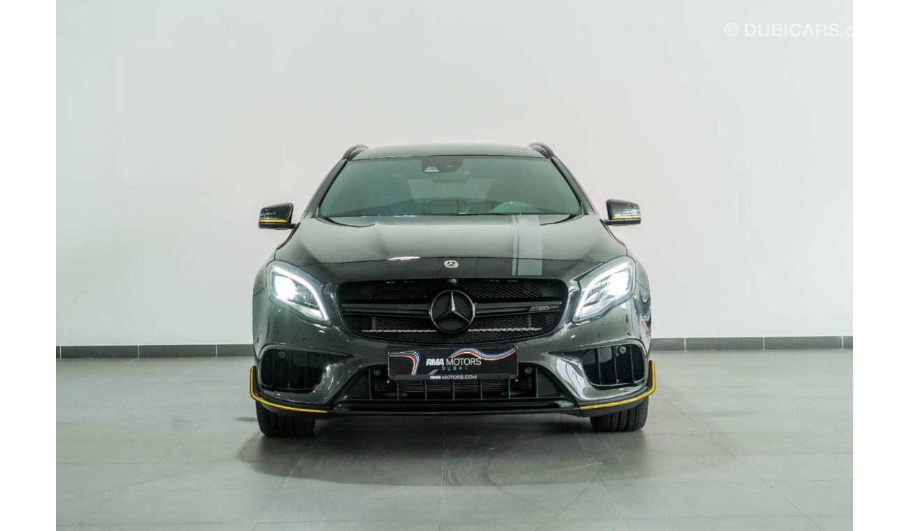 Mercedes-Benz GLA 45 2018 Mercedes GLA45 AMG Midnight Yellow Limited Edition / Full Mercedes Service History