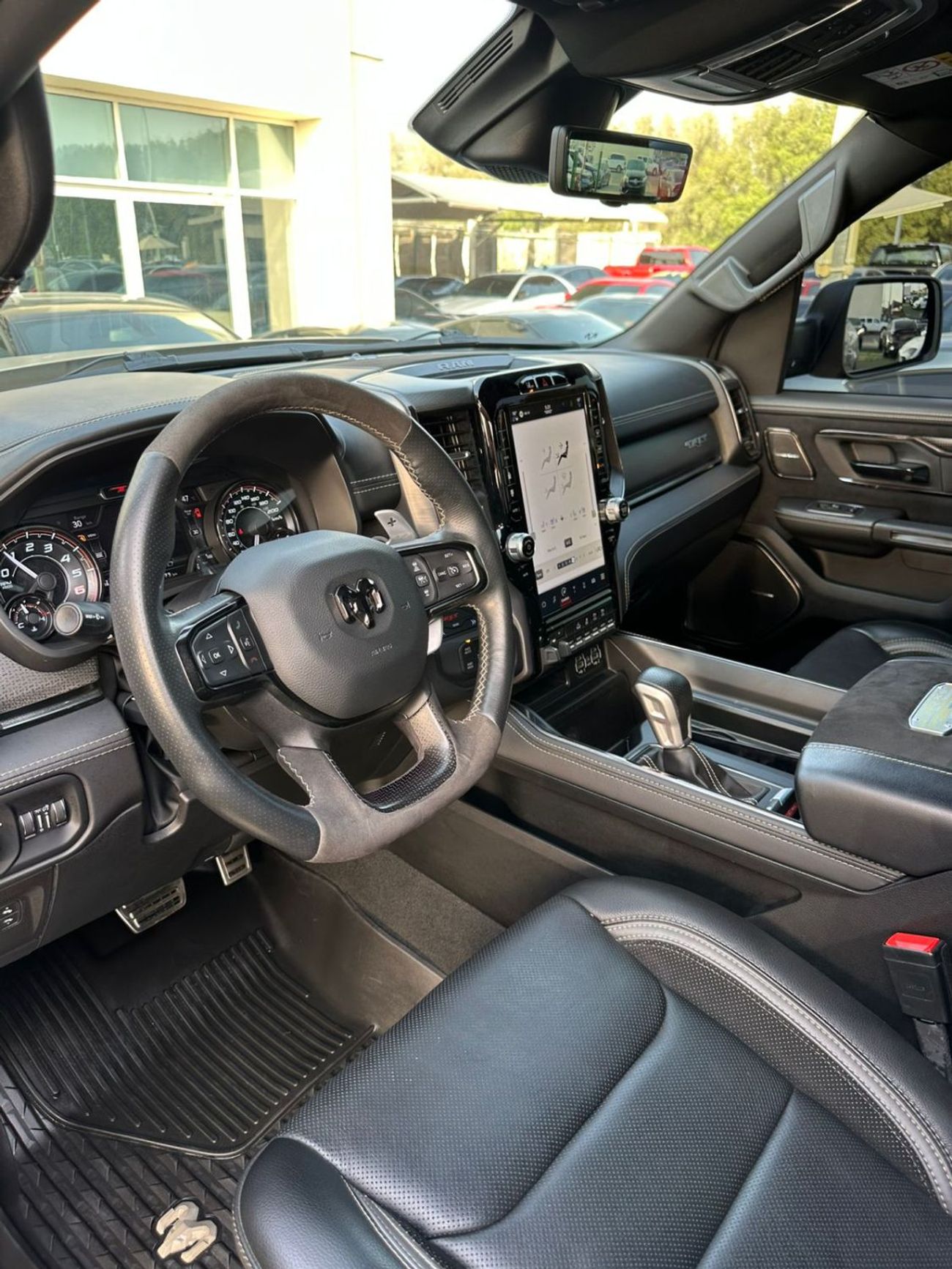 RAM 1500 TRX DODGE RAM TRX 6.2 SUPER CHARGE 2022 GCC FULL OPTION ORIGINAL PAINT PERFECT CONDITION UNDER WARRANTY