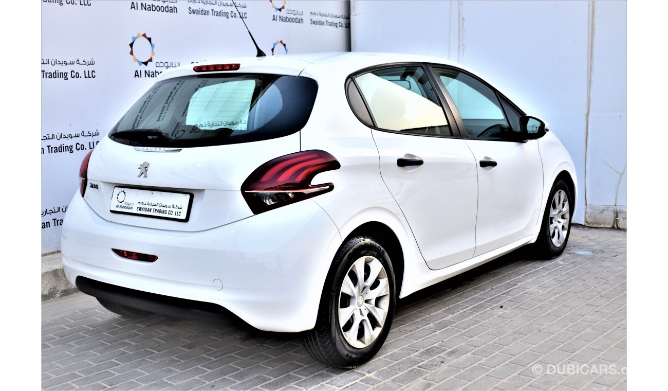 Peugeot 208 1.6L ACITVE 2016 MODEL GCC SPECS DEALER WARRANTY