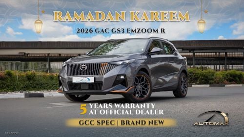 جي إي سي GS3 إمزوم R 1.5T 2026 GCC 0Km With 5 Years Or 150,000 Km Warranty @Official Dealer