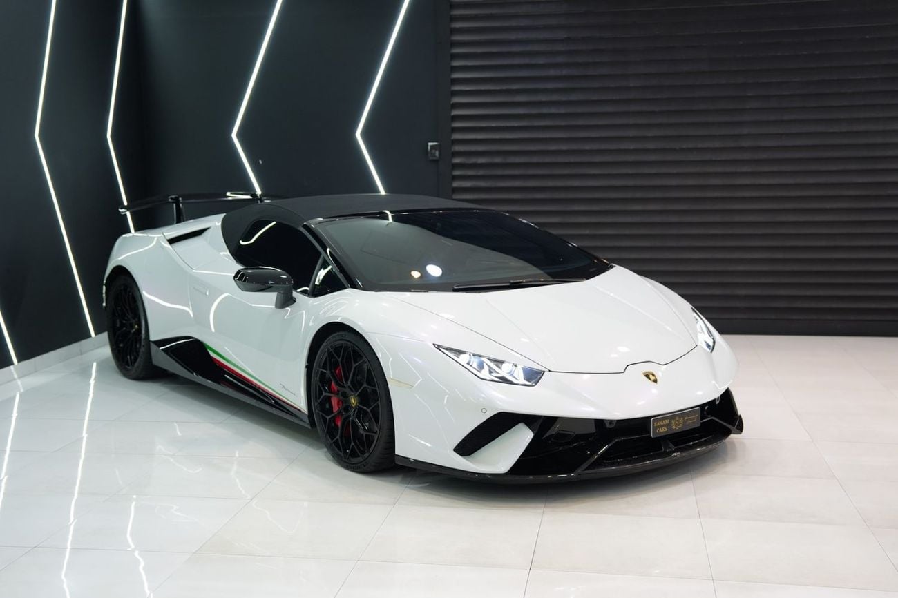 لامبورغيني هوراكان 2018 Lamborghini Performante Spyder, ALA Aerodynamics, Lift System, Forged Composites, GCC Spec!!