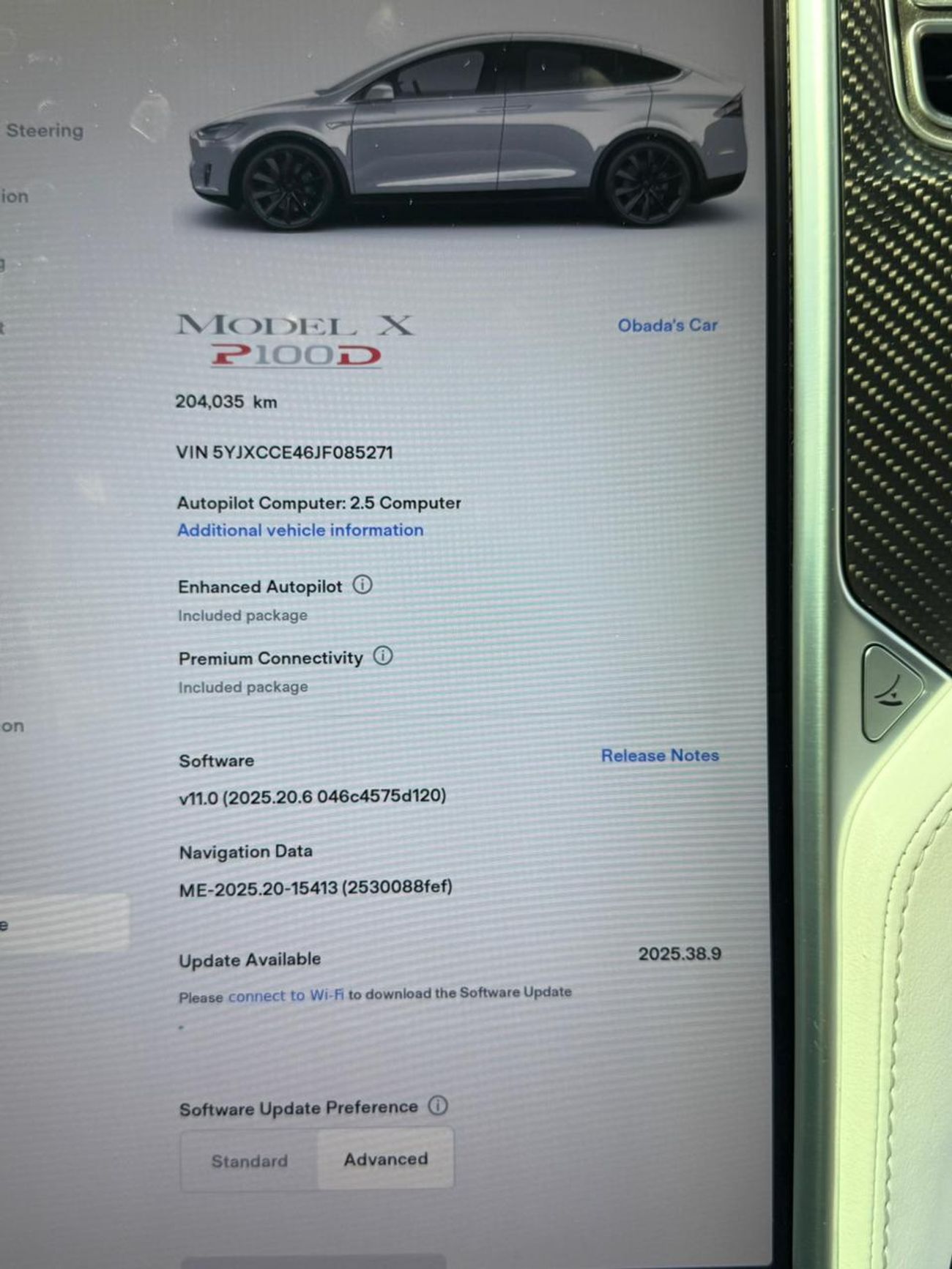 تسلا موديل اكس Long Range (AWD)