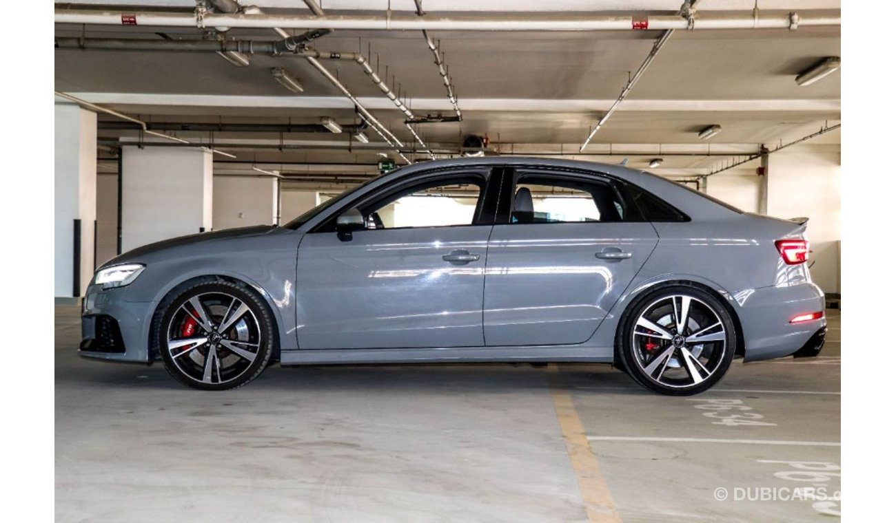 أودي RS3 Audi RS3 (NARDO GREY) 2018 GCC under Agency Warranty with Zero Down-Payment.