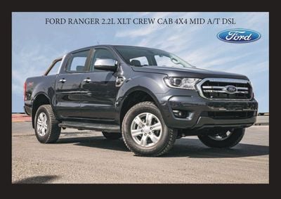 Ford Ranger #SL XL 2.2L Double Cab Utility A/T FORD RANGER 2.2L XLT CREW CAB 4X4 MID AT DSL 2022