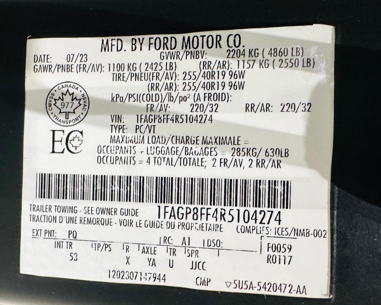 Ford Mustang GT Premium 5.0L (460 HP) Convertible A/T