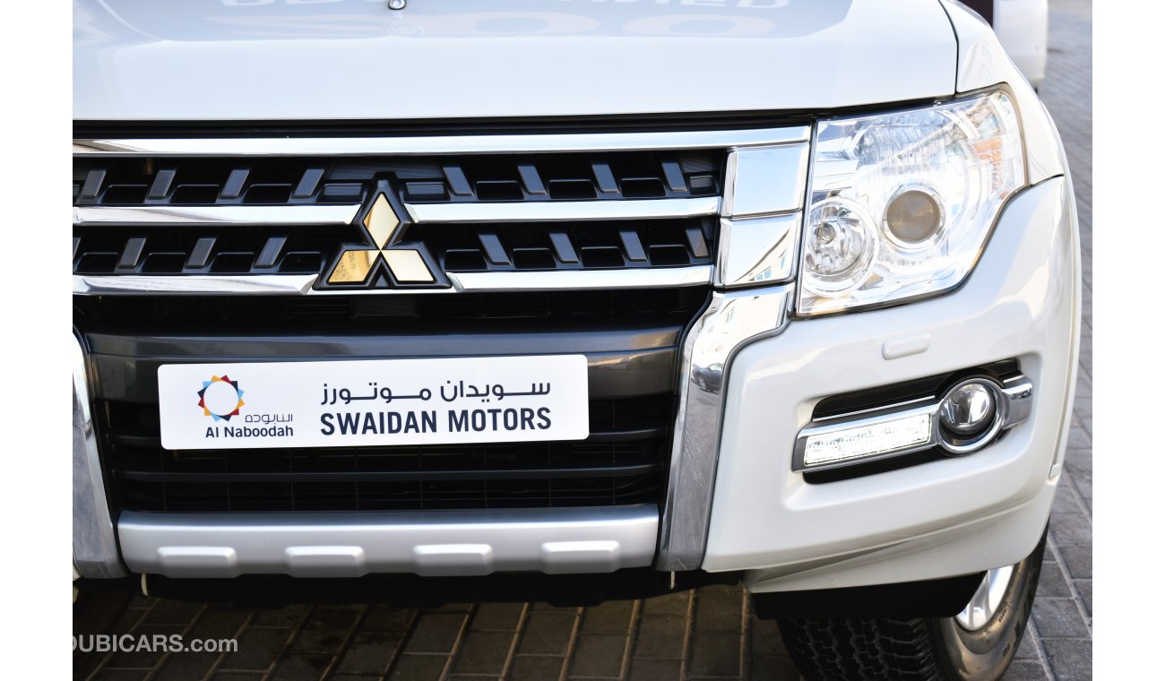 ميتسوبيشي باجيرو AED 1269 PM | 3.8L GLS LS V6 4WD GCC DEALER WARRANTY