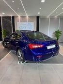 Maserati Ghibli S Q4 3.0L (345 HP) AMAZING BLUE COLOR MASERATI GHIBLI SQ4 V6 || GCC || FREE ACCIDENT || HIGHEST CATE