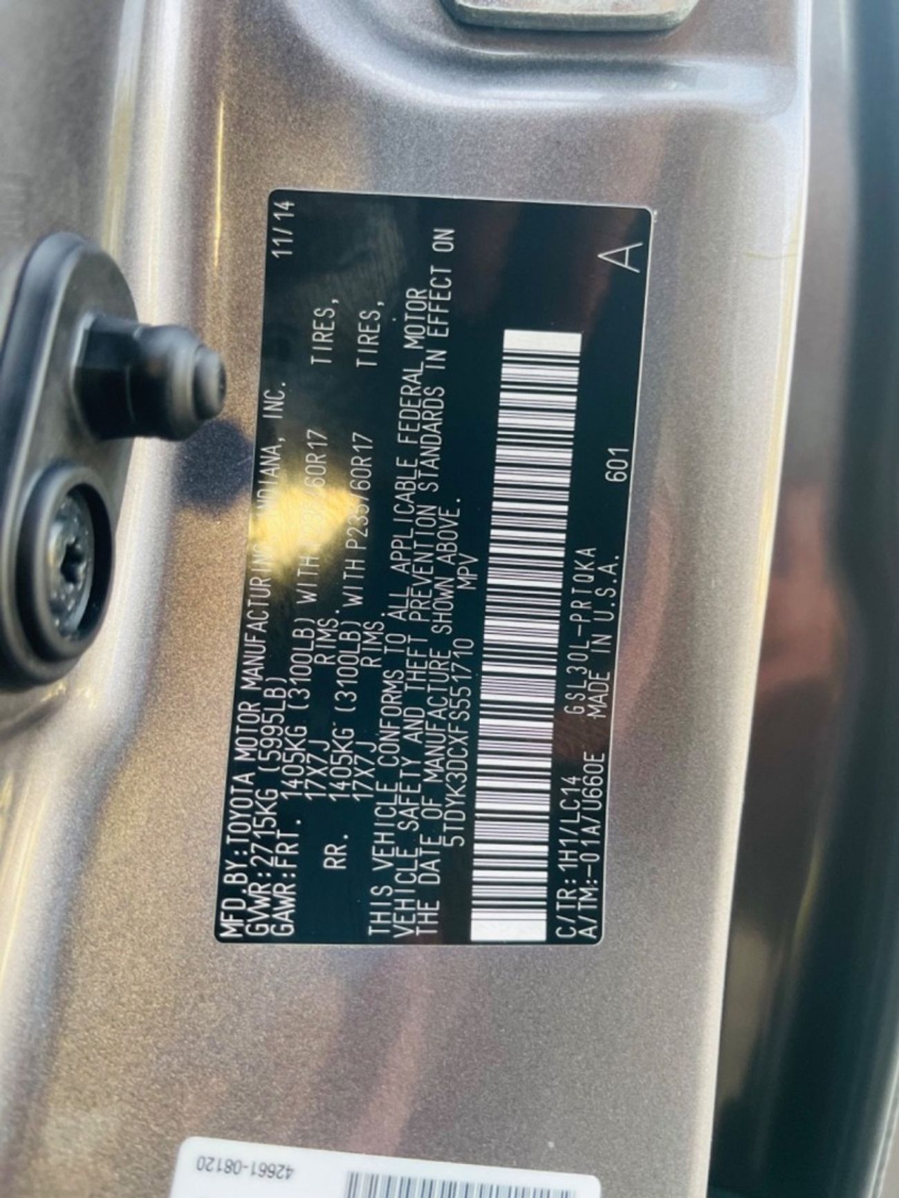 Toyota Sienna Xle  full option