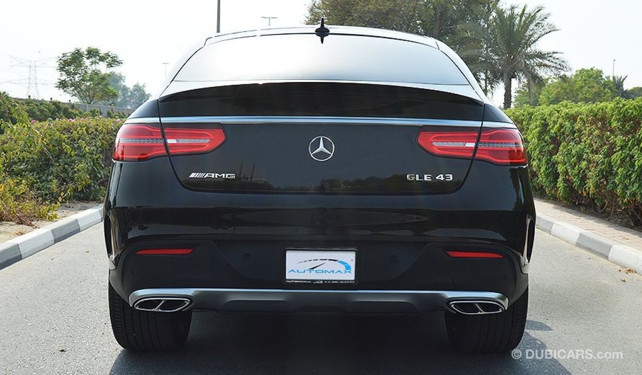 مرسيدس بنز GLE 43 AMG 2019, 3.0 V6 GCC, 0km w/ 2 Years Unlimited Mileage Warranty from Dealer