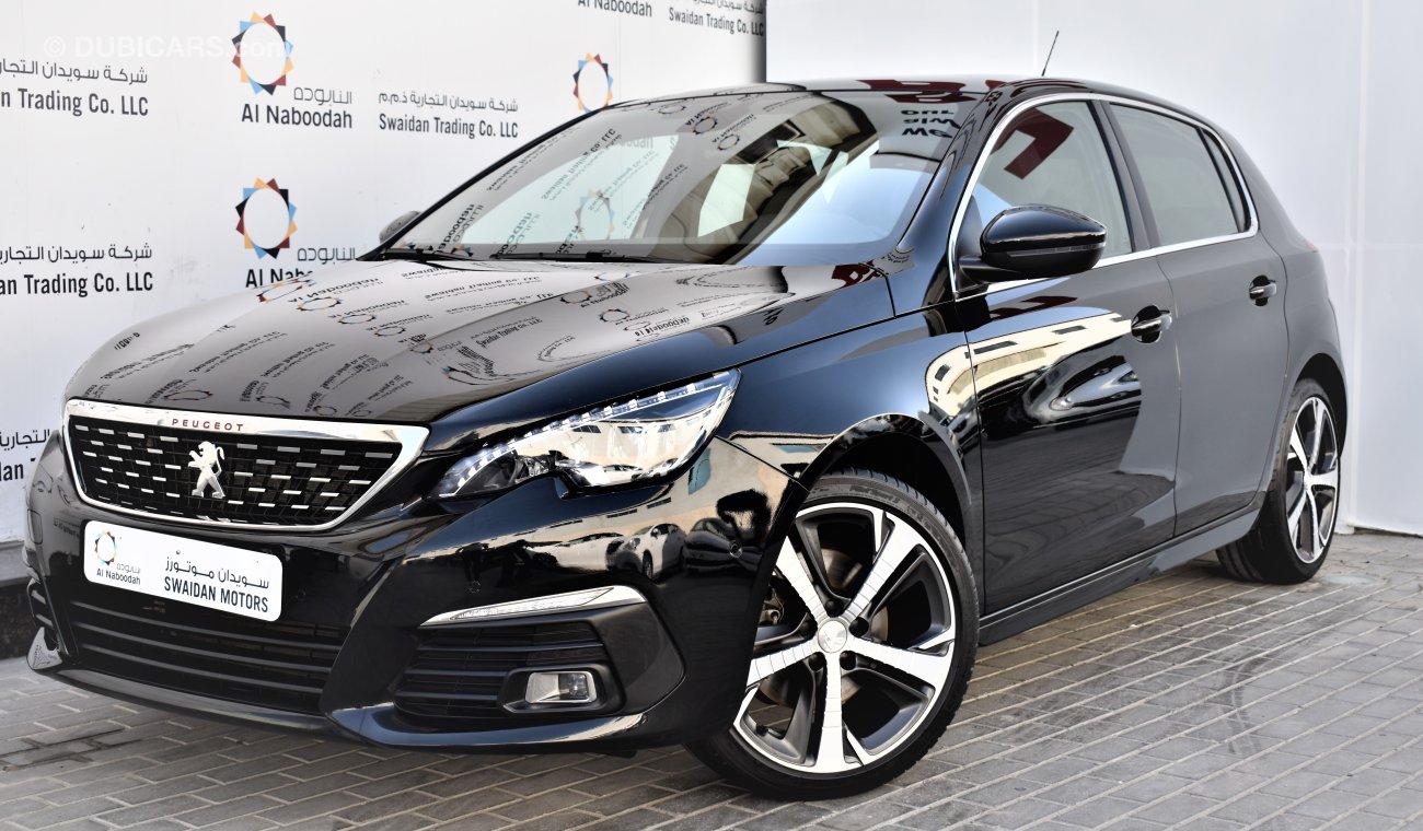 Peugeot 308 1.6L GT LINE 2018 GCC SPECS AGENCY WARRANTY UP 2023 OR 100,000KM