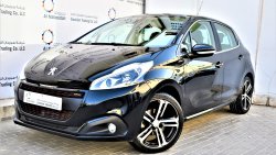 Peugeot 208 1.6L GT LINE HATCHBACK 2018 GCC DEALER WARRANTY STARTING FROM 39,900 DHS