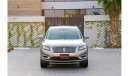 Lincoln MKC 1,841 P.M | 0% Downpayment |  Immaculate Condition!