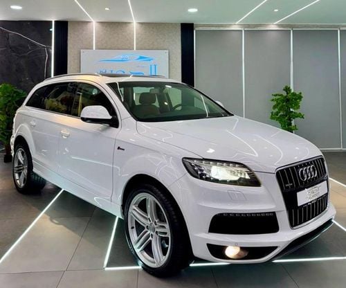 Audi Q7 TFSI quattro Sports Style Package 3.0L AMAZING WHITE AUDI Q7 S_LINE V6 || FULL OPINION || GCC || 7 S