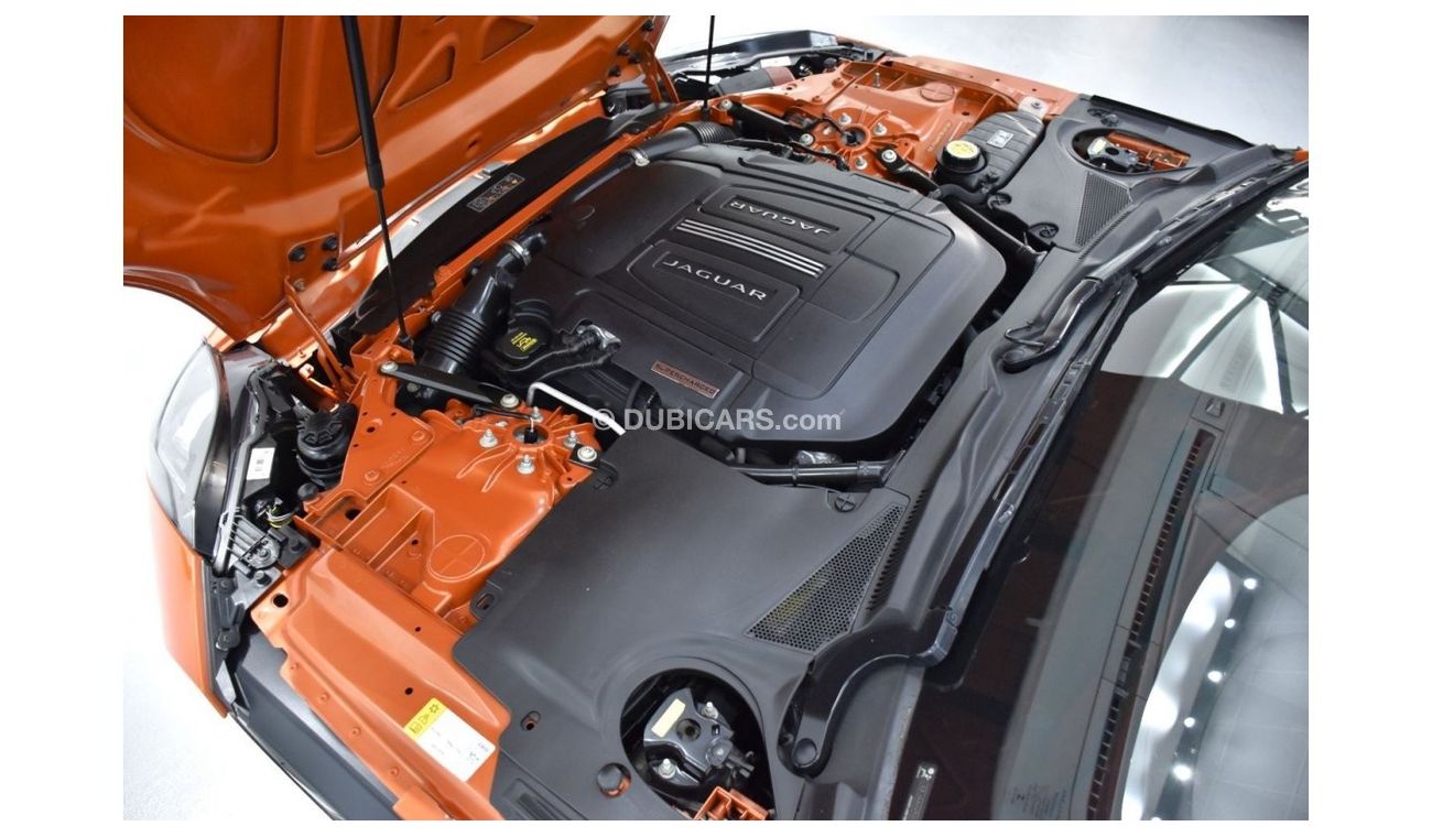 Jaguar F Type EXCELLENT DEAL for our Jaguar F-Type S V8 ( 2014 Model ) in Orange Color GCC Specs