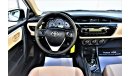 Toyota Corolla DEALER WARRANTY 2.0L SE 2016 GCC SPECS