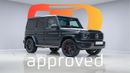 مرسيدس بنز G 63 AMG - 2 Years Approved Warranty - Approved Prepared Vehicle
