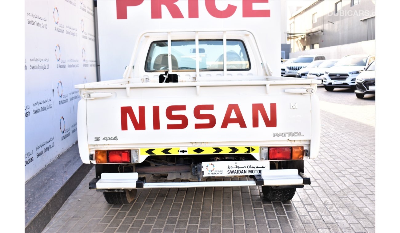 نيسان باترول بيك آب AED 1566 PM | 4.8L 4X4 SINGLE CABIN GCC WARRANTY