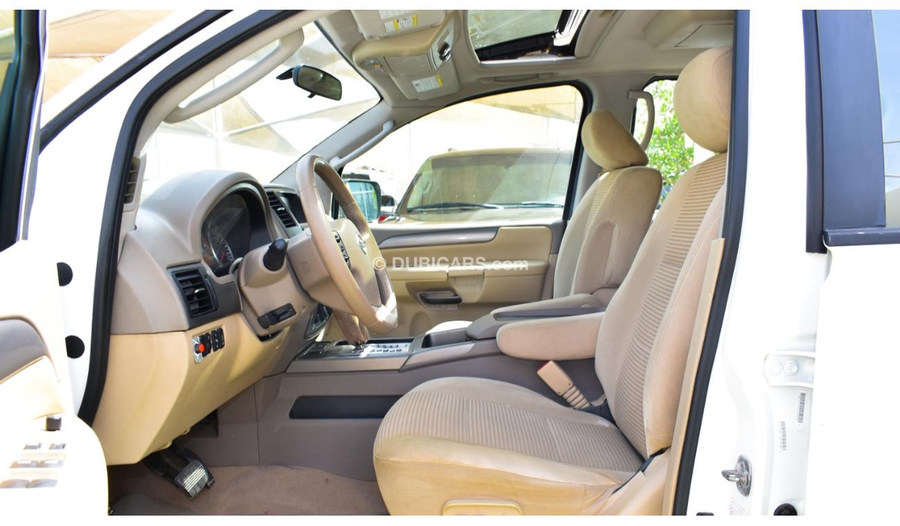 نيسان أرمادا SE موديل 2011 خليجى رقم واحد فتحة مثبت سرعة تحكم رنجات حساسات شاشة كاميرا خلفية بحالة ممتازة