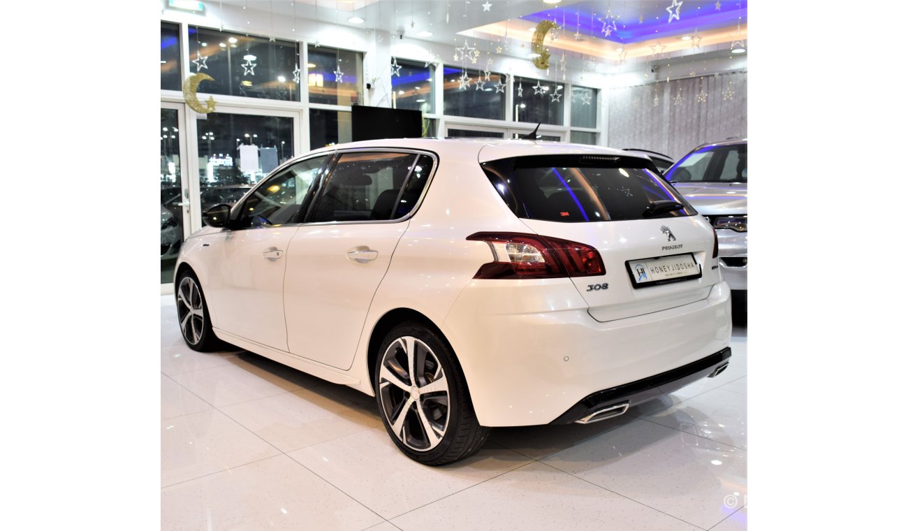 بيجو 308 2 YEARS WARRANTY! ORIGINAL PAINT ( صبغ وكاله ) Peugeot 308 GT Line 2016 Model! GCC Specs