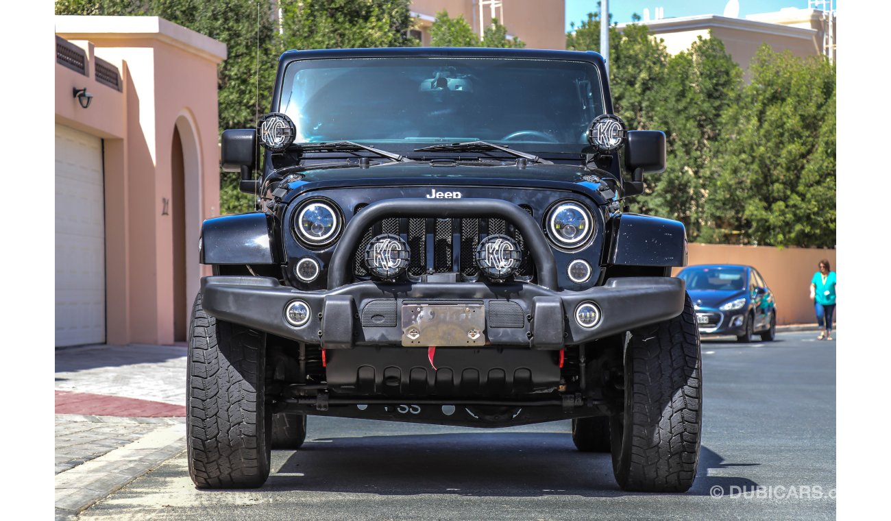 Jeep Wrangler Sahara Unlimited 2013 GCC under Warranty with Zero Down-Payment.