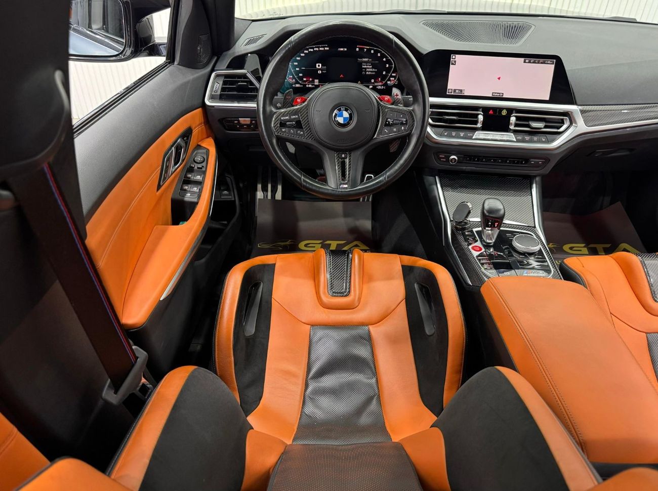 بي أم دبليو M3 Competition 3.0L 2021 BMW M3 Competition, Warranty, Service History, Carbon Fiber Package, Full Opti