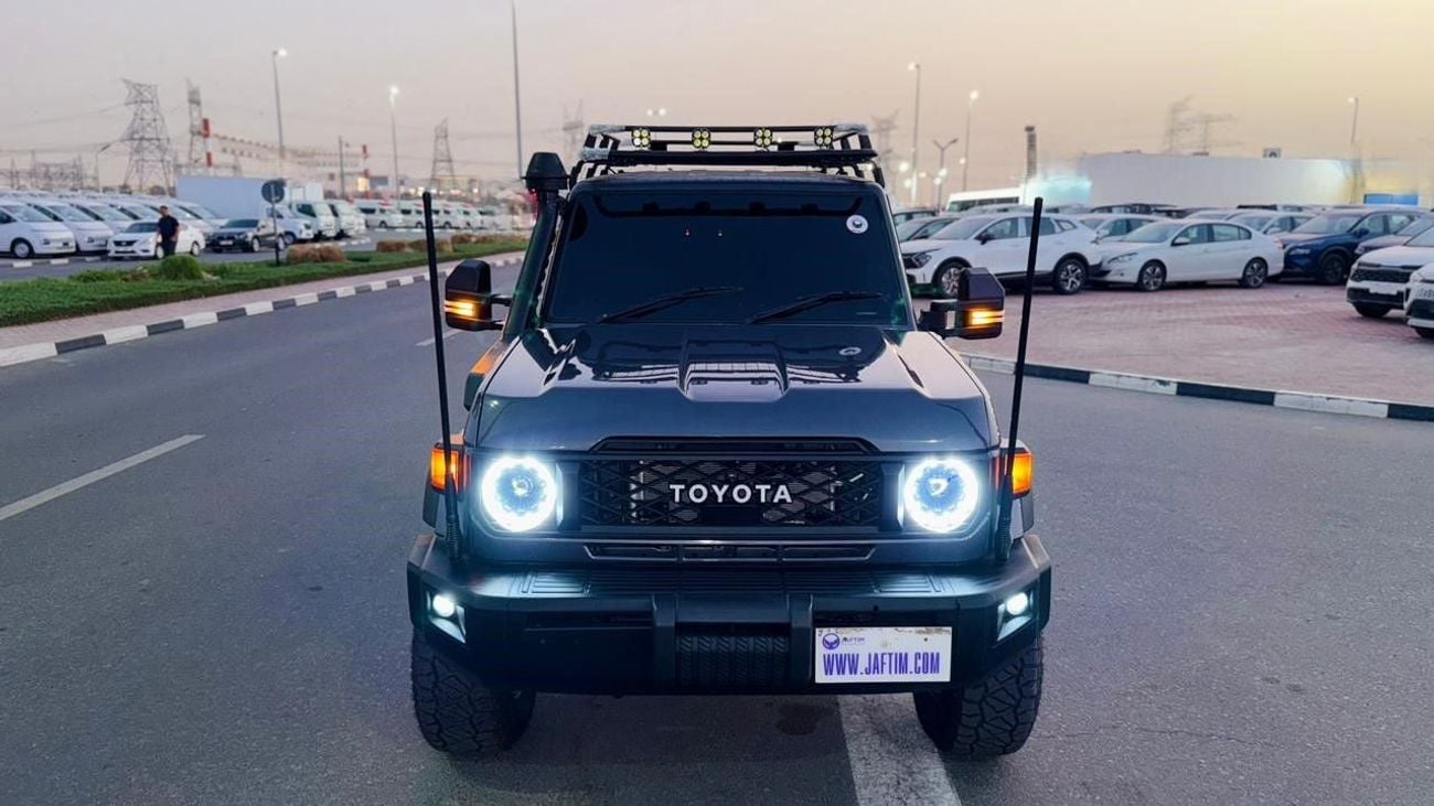 Toyota Land Cruiser 70 2022 | 4.5 DIESEL ENGINE | MT | RHD | DOUBLE CABIN | GTK 4X4 SPORTS BAR WITH BASKET | REAR DUAL TIRE