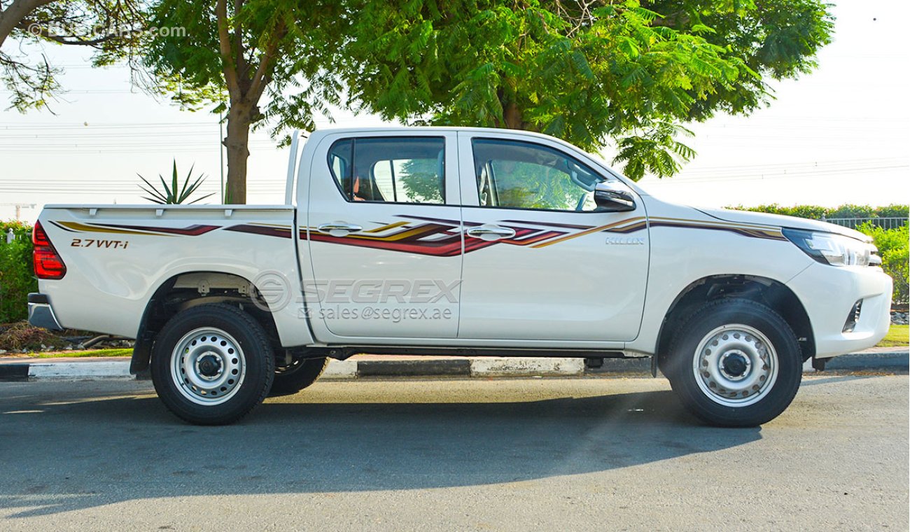 Toyota Hilux 2.7 DC 4x4 6AT LOW. PWR WINDOWS.AC AVAILABLE IN COLORS 2019 & 2020 MODELS