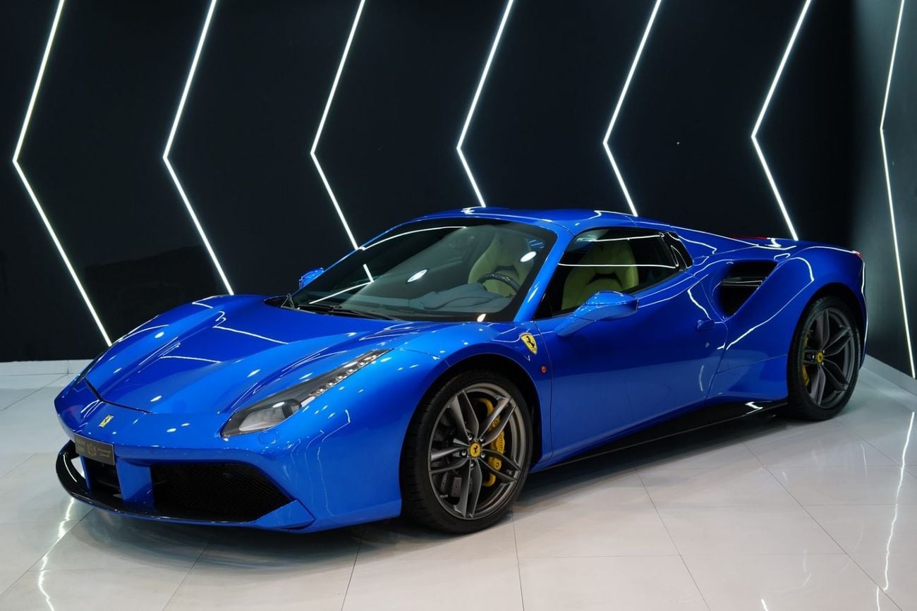 فيراري 488 سبايدر STANDARD حزمة الكربون، رافع نظام التعليق، نظام صوت JBL، مقاعد دايتونا!!