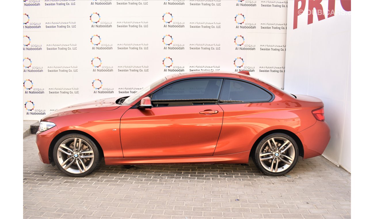 BMW 220i i 2.0L M 2018 GCC DEALER WARRANTY 1 YEAR/20000KM SERVICE CONTRACT