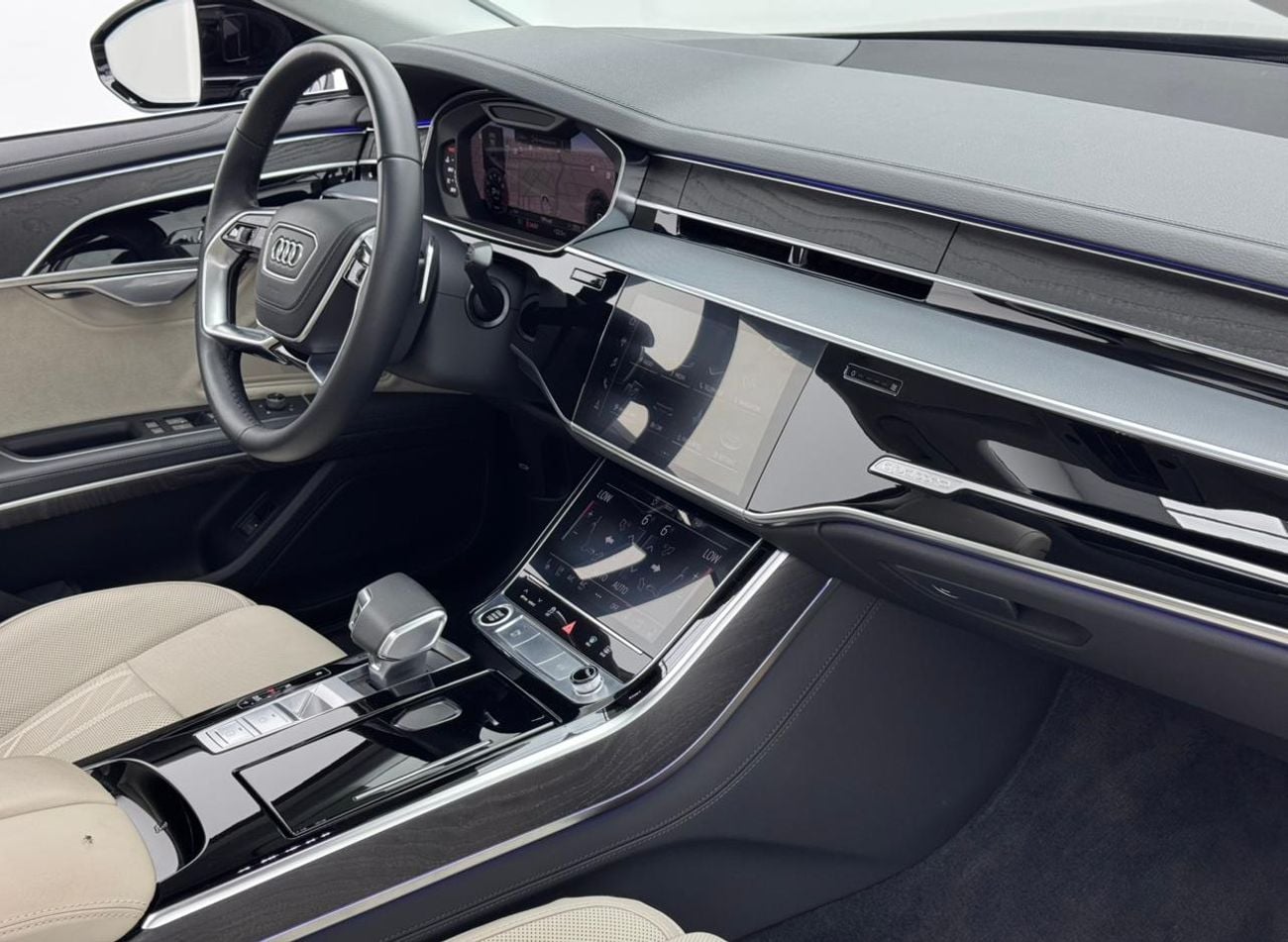 أودي A8 L 55 TFSI quattro 3.0L (335 HP) 2024 Audi A8 55 TFSI Quattro, 2029 Audi Warranty and Service Pack, A