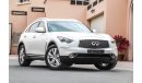 Infiniti QX70 2017 GCC under Warranty with Zero downpayment.