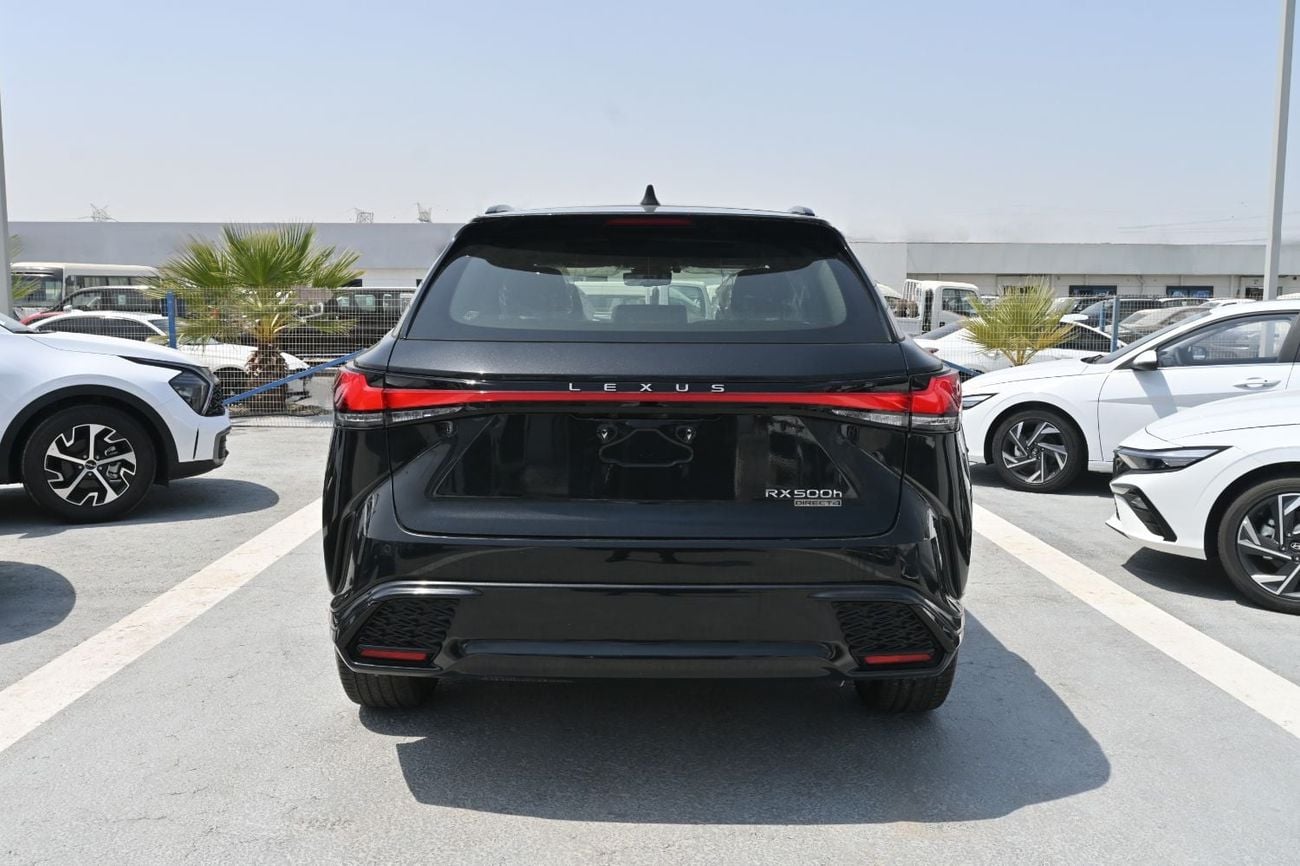 لكزس RX 500h F SPORT PERFORMANCE لكزس RX500h F-Sport موديل 2026، محرك 2.4 لتر تيربو + هجين، اللون أسود