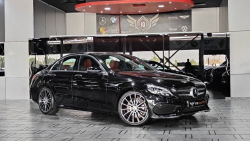 Mercedes-Benz C 200 AMG Pack AED 1,700 P.M | 2017 MERCEDES-BENZ C200 AMG KIT | GCC | PANORAMIC VIEW | UNDER WARRANTY |