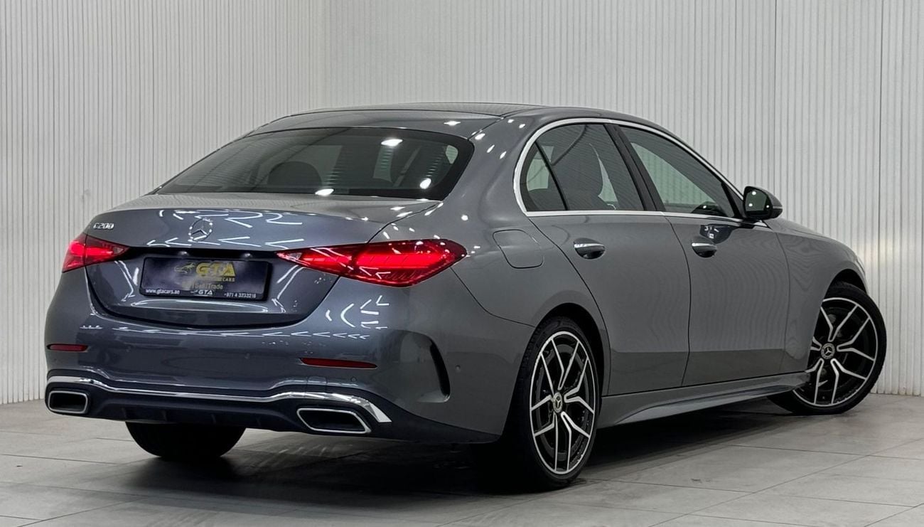 مرسيدس بنز C 200 بريميوم 2022 Mercedes Benz C200 AMG, July 2027 Mercedes Warranty + Service Pack, Full Options, Low K