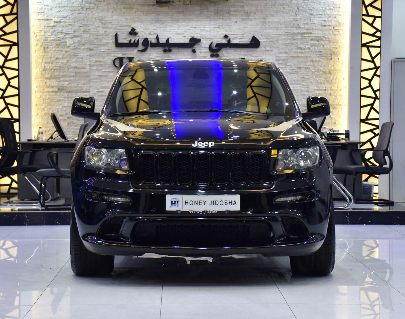 جيب جراند شيروكي EXCELLENT DEAL for our Jeep Grand Cherokee SRT8 ( 2012 Model ) in Black Color GCC Specs
