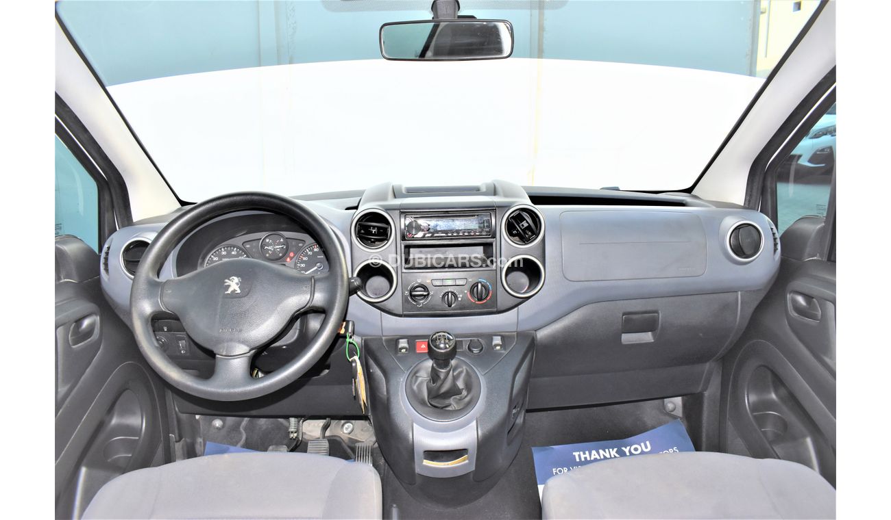 Peugeot Partner Tepee 1.6L MANUAL 2017 GCC AGENCY WARRANTY UP TO 2022 OR 100,000KM