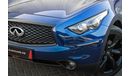 Infiniti QX70 S | 2,054 P.M  | 0% Downpayment | Perfect Condition!