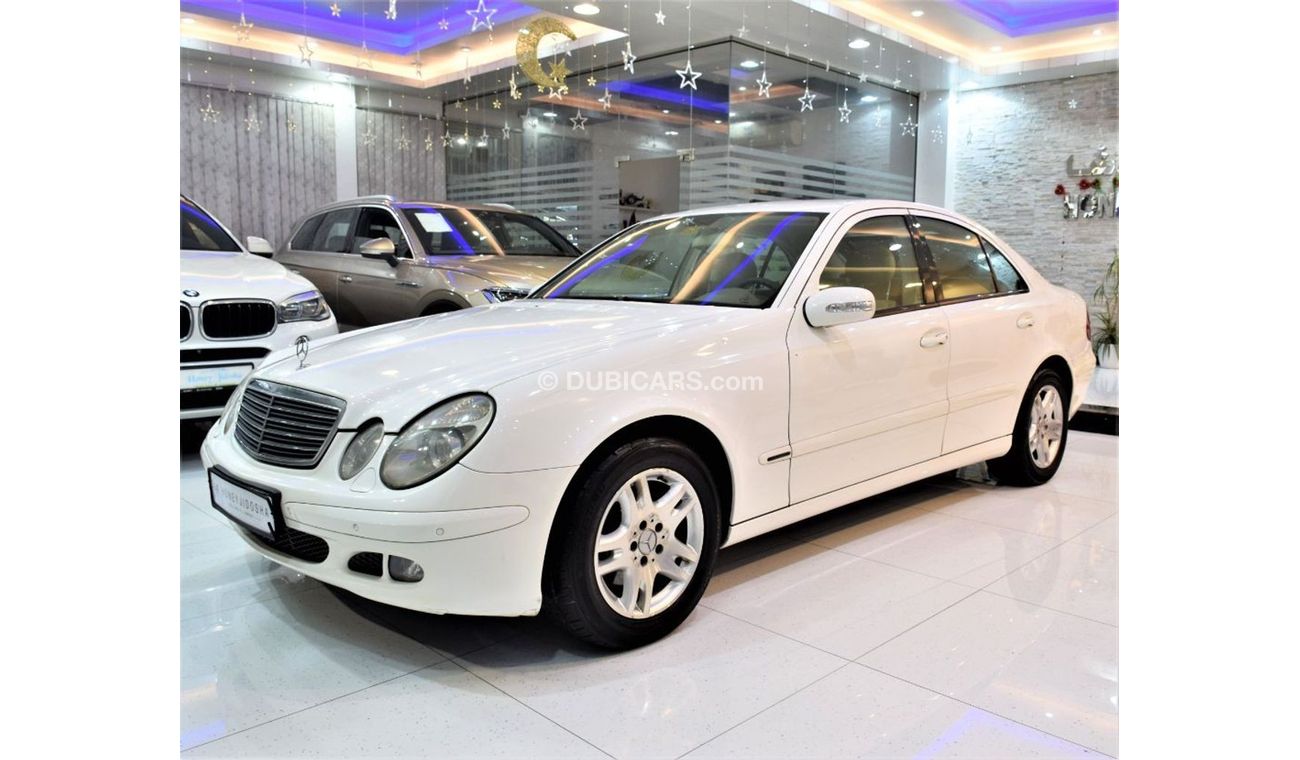 Mercedes-Benz E200 ORIGINAL PAINT ( صبغ وكاله ) Mercedes E200 2005 Model!! in White Color! GCC Specs
