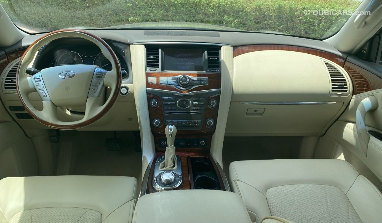 إنفينيتي QX80 AED 2430/ month INFINITI QX-80 FULL OPTION 400HP V8 EXCELLENT CONDITION UNLIMITED KM WARRANTY