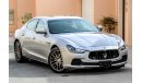 Maserati Ghibli 2016 GCC under 2 Years Warranty with Zero Down-Payment.