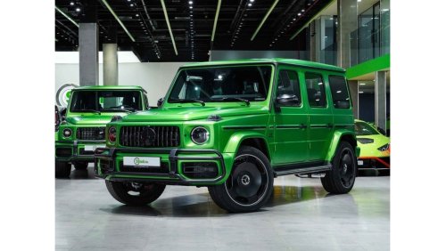 مرسيدس بنز G 63 AMG 2023 -5 YEARS WARRANTY- CONTRACT SERVICE -MAGNO SPECIAL COLOR - BACK SCREENS -DOUBLE NIGHT- CARBON