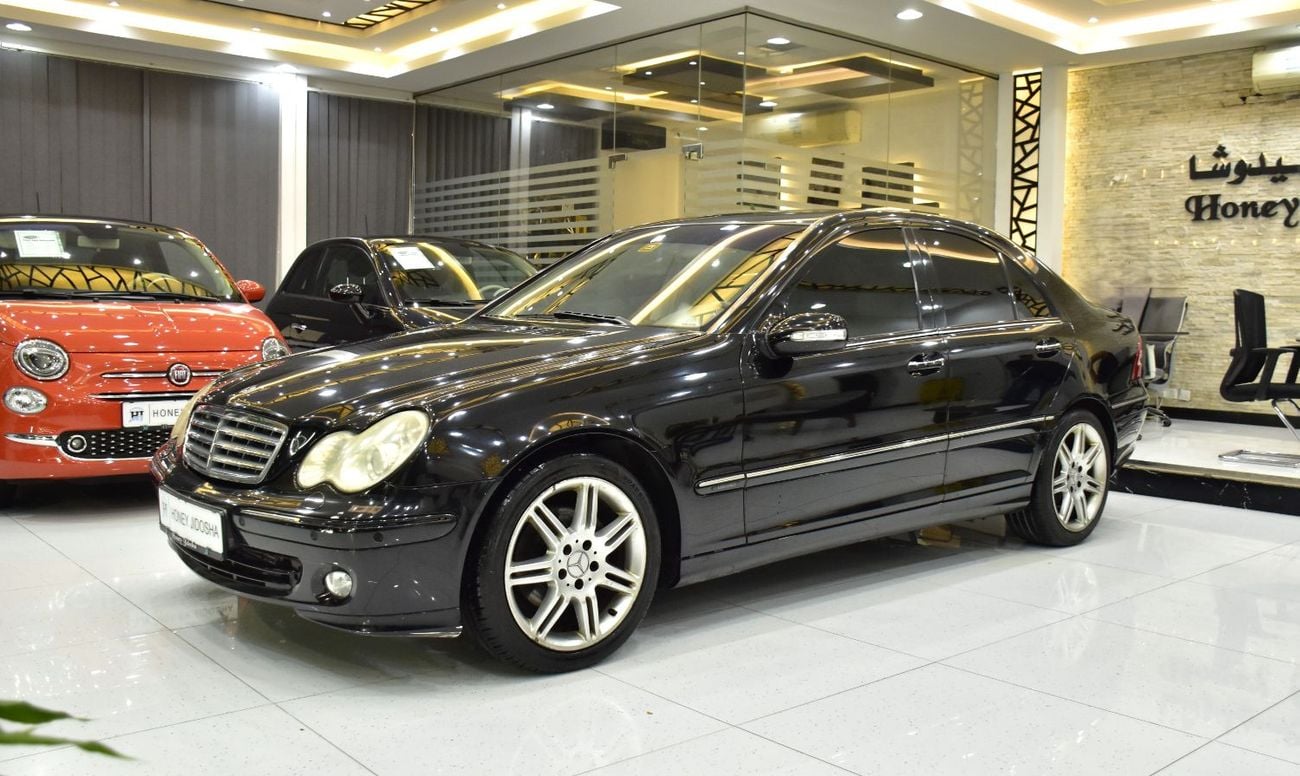 Mercedes-Benz C 180 EXCELLENT DEAL for our Mercedes Benz C180 Kompressor ( 2007 Model ) in Black Color GCC Specs