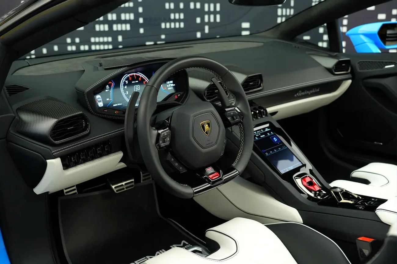 Lamborghini Huracan Evo Spyder LAMBORGHINI | HURACAN EVO SPYDER | BLUE CEPHEUS COLOR | CARBON INTERIOR