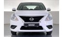 Nissan Sunny SV | 1 year free warranty | 1.99% financing rate | Flood Free