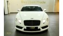 بنتلي كونتيننتال جي تي 2014 Bentley Continental GT, Warranty, Service History, GCC