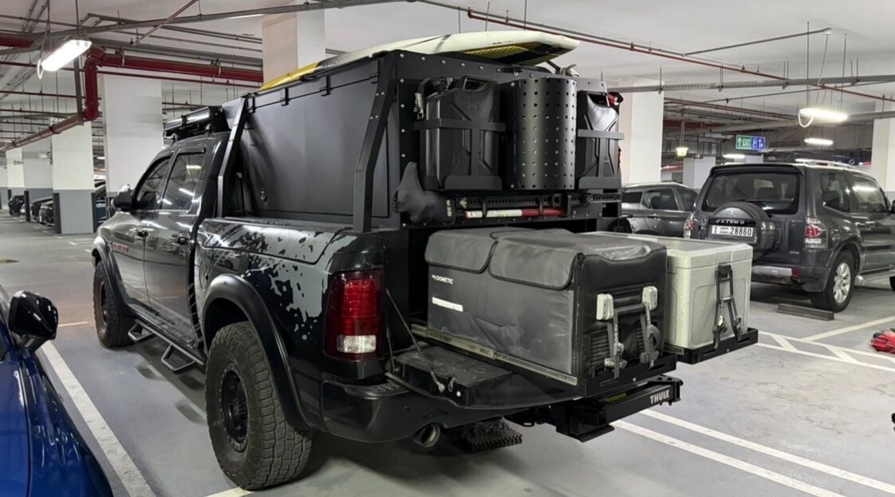 RAM 1500 GCC SPORT Fully Built Overlanding rig meant for long expositions.