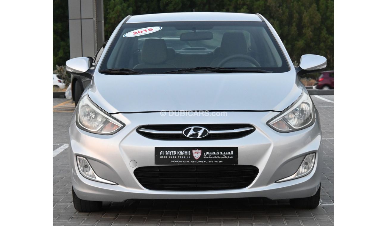 Hyundai Accent GCC EXCELLENT CONDITION WITHOUT ACCIDENT 2016